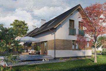  Projekt domu Dino Duo (1644) (KRD2795) - projekt domu parterowego z poddaszem - Zdjęcie 5