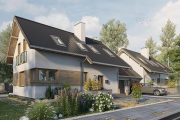  Projekt domu Dino Duo (1644) (KRD2795) - projekt domu parterowego z poddaszem - Zdjęcie 6