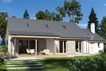  Projekt domu Nina Lux C (WRD2776) - projekt domu parterowego z poddaszem - Zdjęcie 3