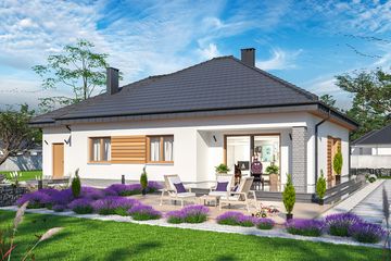  Projekt domu Tryton 4 (WOE1138) - projekt domu parterowego - Zdjęcie 3