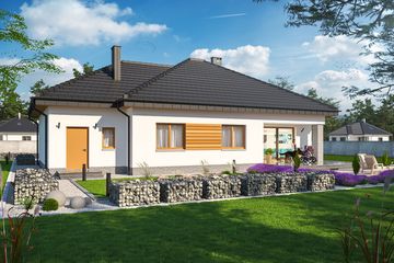  Projekt domu Tryton 4 (WOE1138) - projekt domu parterowego - Zdjęcie 4