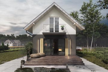  Projekt domu Longinus (1283) (KRD2304) - projekt domu parterowego z poddaszem - Zdjęcie 3