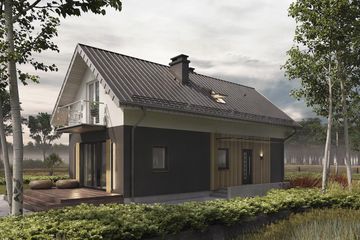  Projekt domu Longinus (1283) (KRD2304) - projekt domu parterowego z poddaszem - Zdjęcie 4