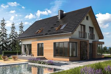  Projekt domu Helios Stok (1443) (KRD2578) - projekt domu parterowego z poddaszem - Zdjęcie 3