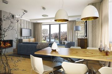  Projekt domu Kasztan 2G (WRN1367) - projekt domu parterowego z poddaszem - Zdjęcie 3