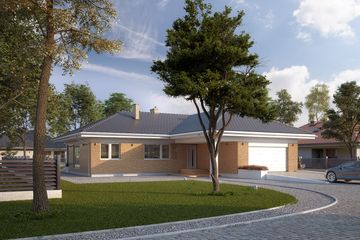  Projekt domu Ambrozja 15 (BSA2223) - projekt domu parterowego - Zdjęcie 1