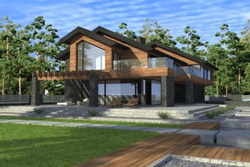  Projekt domu New House 21 (KRZ1009) - projekt domu parterowego z poddaszem - Zdjęcie 3