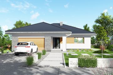  Projekt domu APS 400 (LUA1452) - projekt domu parterowego - Zdjęcie 3