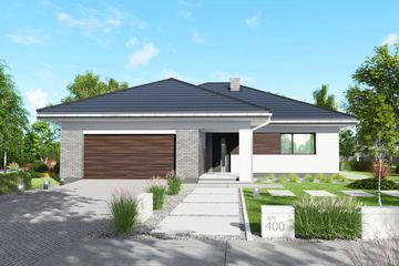  Projekt domu APS 400 (LUA1452) - projekt domu parterowego - Zdjęcie 4