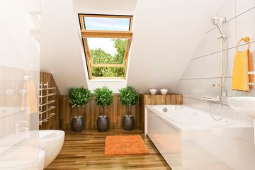  Projekt domu Głuszec II z garażem 1-st. bliźniak [A-BL1] (WRF1934) - projekt domu parterowego z poddaszem - Zdjęcie 6