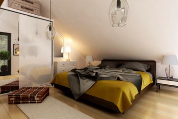  Projekt domu Głuszec II z garażem 1-st. bliźniak [A-BL1] (WRF1934) - projekt domu parterowego z poddaszem - Zdjęcie 9