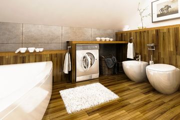  Projekt domu Grab z garażem 1-st. bliźniak [A1-BL1] (WRF2005) - projekt domu parterowego z poddaszem - Zdjęcie 6