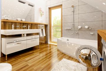  Projekt domu Grab z garażem 1-st. bliźniak [A1-BL1] (WRF2005) - projekt domu parterowego z poddaszem - Zdjęcie 7