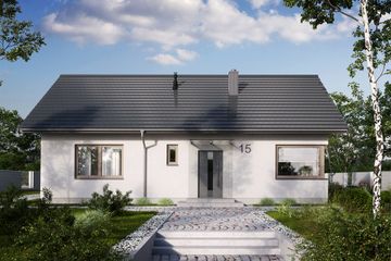  Projekt domu N15-BG (KKG1007) - projekt domu parterowego - Zdjęcie 3