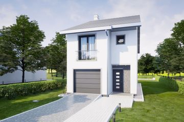  Projekt domu Konrad (WRD2787) - projekt domu z pełnym piętrem - Zdjęcie 3