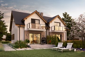  Projekt domu Eco 25 (WOZ1025) - projekt domu parterowego z poddaszem - Zdjęcie 2