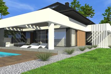  Projekt domu New House 7 (KRZ1010) - projekt domu parterowego z poddaszem - Zdjęcie 4