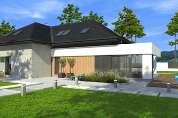  Projekt domu New House 7 (KRZ1010) - projekt domu parterowego z poddaszem - Zdjęcie 7