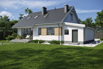  Projekt domu Tuluza VII LMB31f (WRB1601) - projekt domu parterowego - Zdjęcie 4