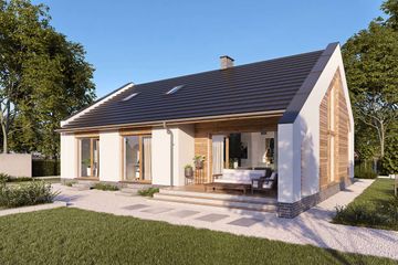  Projekt domu Franklin IV LMB101c (WRB1602) - projekt domu parterowego - Zdjęcie 5