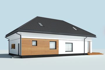  Projekt domu Torino (SLN2612) - projekt domu parterowego z poddaszem - Zdjęcie 4