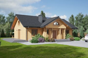  Projekt domu Chmielów 6 dws (KRP2282) - projekt domu parterowego - Zdjęcie 1