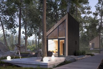  Projekt domu letniskowego Szyszka dr-S (BSA2227) - projekt domu letniskowego parterowego - Zdjęcie 2