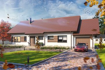  Projekt domu Tamara 4 (WOE1140) - projekt domu parterowego - Zdjęcie 1