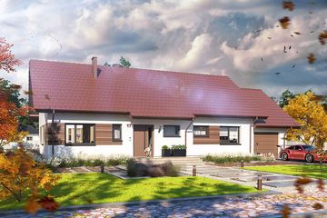  Projekt domu Tamara 4 (WOE1140) - projekt domu parterowego - Zdjęcie 2