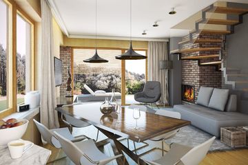  Projekt domu Intarsja (WRN1331) - projekt domu parterowego z poddaszem - Zdjęcie 3