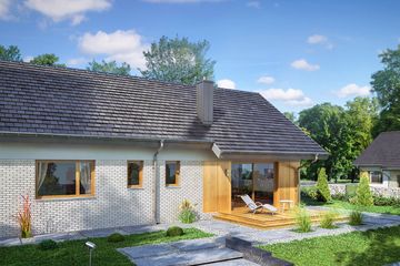  Projekt domu Enzo 1 (WRW1327) - projekt domu parterowego - Zdjęcie 2