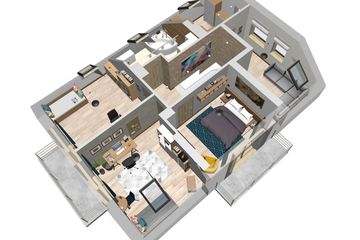  Projekt domu APS 289 (LUA1386) - projekt domu parterowego z poddaszem - Zdjęcie 4