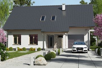  Projekt domu Werbena Lux A (WRD2789) - projekt domu parterowego z poddaszem - Zdjęcie 1