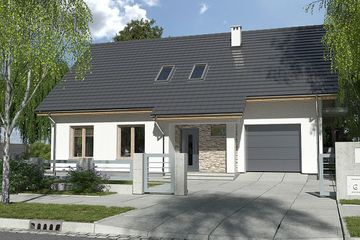  Projekt domu Werbena Lux A (WRD2789) - projekt domu parterowego z poddaszem - Zdjęcie 3