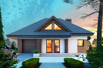  Projekt domu Reksio N+ (BSB1136) - projekt domu parterowego z poddaszem - Zdjęcie 4