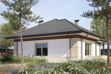  Projekt domu Kalasea (KKF1016) - projekt domu parterowego - Zdjęcie 3