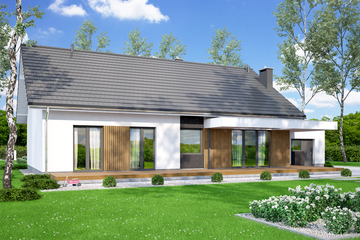  Projekt domu Mochito (WOF1122) - projekt domu parterowego - Zdjęcie 4