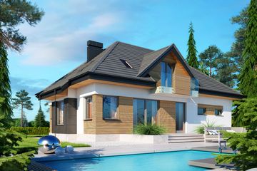  Projekt domu Reksio N 2G+ (BSB1137) - projekt domu parterowego z poddaszem - Zdjęcie 3