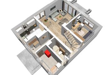  Projekt domu Baset 7 bez garażu (WRL1059) - projekt domu parterowego z poddaszem - Zdjęcie 3