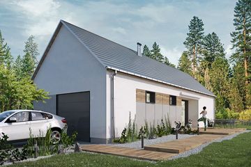  Projekt domu Dopasowany 02 (KZB1048) - projekt domu parterowego - Zdjęcie 5