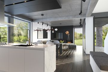  Projekt domu Ambitny 1 (WAW1121) - projekt domu parterowego z poddaszem - Zdjęcie 6