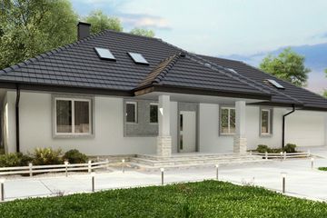  Projekt domu uA121 (WCB1130) - projekt domu parterowego z poddaszem - Zdjęcie 1