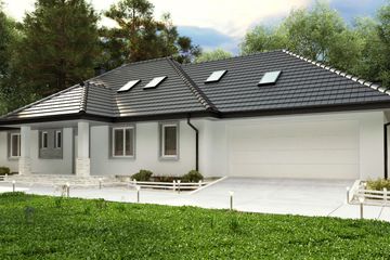  Projekt domu uA121 (WCB1130) - projekt domu parterowego z poddaszem - Zdjęcie 2