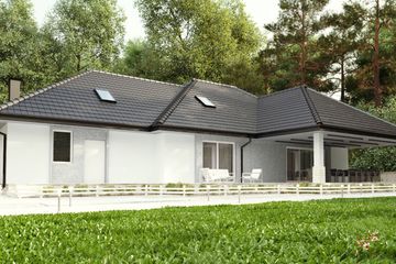  Projekt domu uA121 (WCB1130) - projekt domu parterowego z poddaszem - Zdjęcie 4