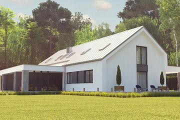  Projekt domu uA122 (WCB1133) - projekt domu parterowego z poddaszem - Zdjęcie 1