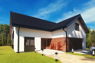  Projekt domu uA97 (WCB1140) - projekt domu parterowego z poddaszem - Zdjęcie 1