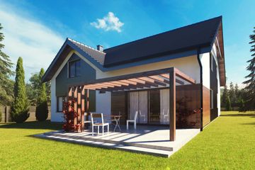  Projekt domu uA97 (WCB1140) - projekt domu parterowego z poddaszem - Zdjęcie 2