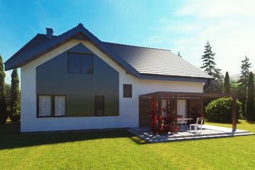  Projekt domu uA97 (WCB1140) - projekt domu parterowego z poddaszem - Zdjęcie 4