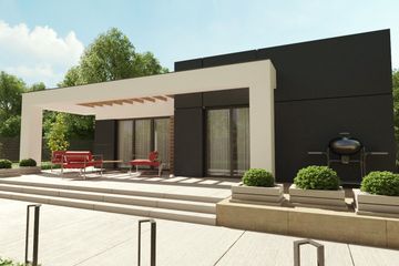 Projekt domu uA110 (WCB1142) - projekt domu parterowego - Zdjęcie 2