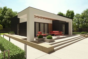  Projekt domu uA110 (WCB1142) - projekt domu parterowego - Zdjęcie 3